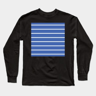 Narrow blue and white stripes 4 Long Sleeve T-Shirt